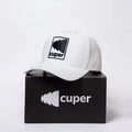 Cuper Logo White Suede Cap